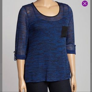 Black and Blue Blouse